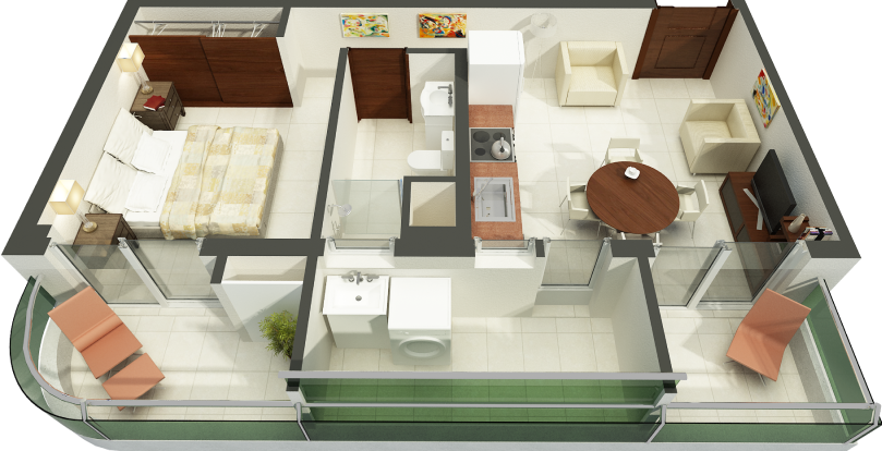Departamentos 2 ambientes